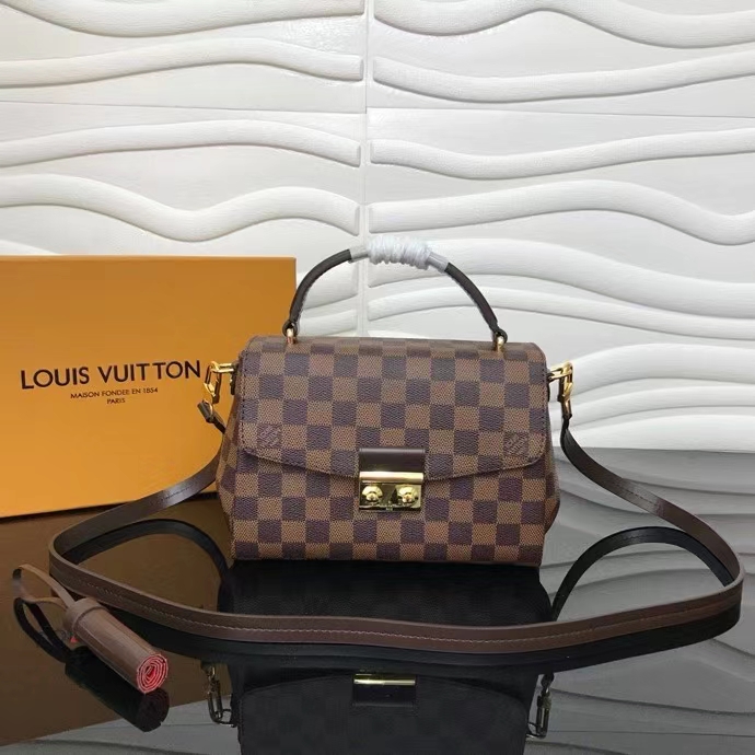 Louis Vuitton CROISETTE Handbag Damier Azur N53000